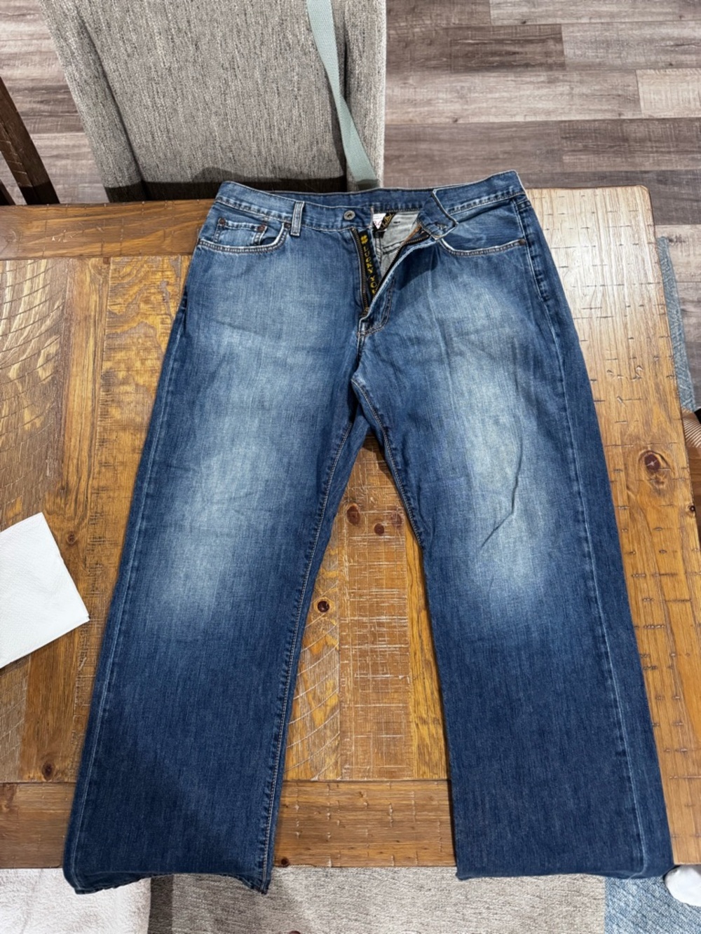 Lucky Brand Men's Relaxed Blue Denim Jeans